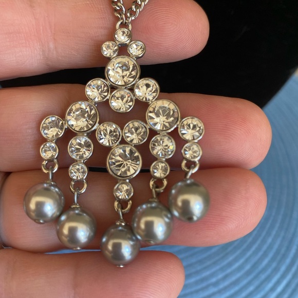 GIVENCHY PEARL AND RHINESTONE Vintage NECKLACE - Picture 11 of 11